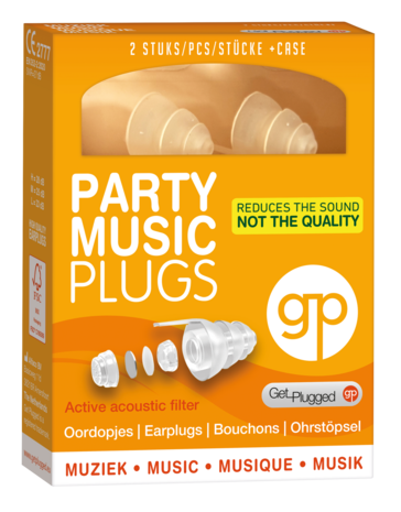 Get Plugged Party Music Plugs | Actief akoestisch filter
