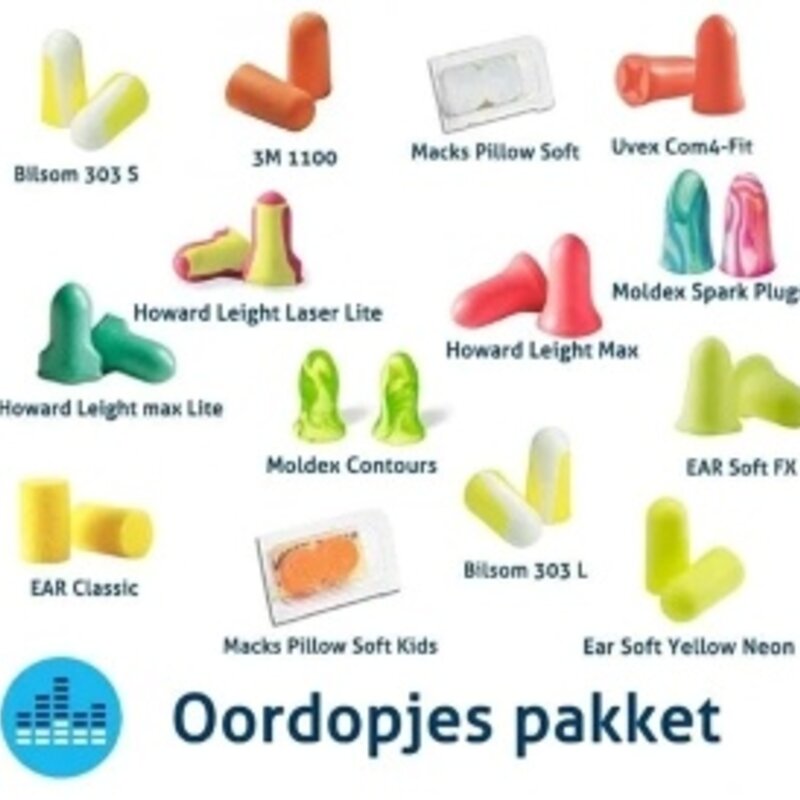Soorten oordopjes 