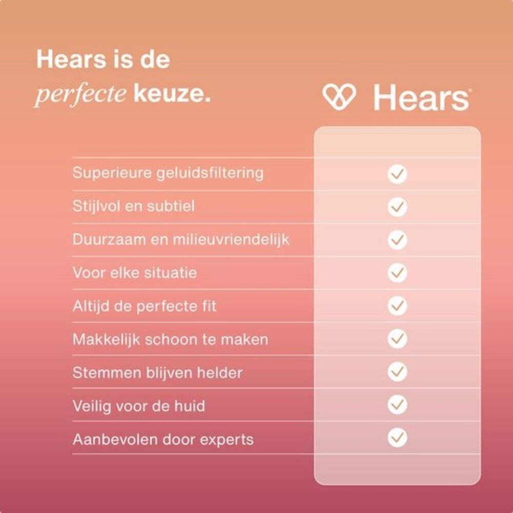 Hears Plus  oordoppen in Pine Green | Innovatief filter met Kristalhelder Geluid