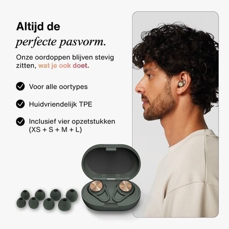 Hears Plus  oordoppen in Pine Green | Innovatief filter met Kristalhelder Geluid