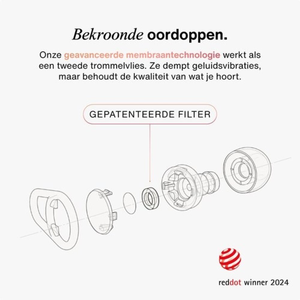 Hears Plus  oordoppen in Pine Green | Innovatief filter met Kristalhelder Geluid