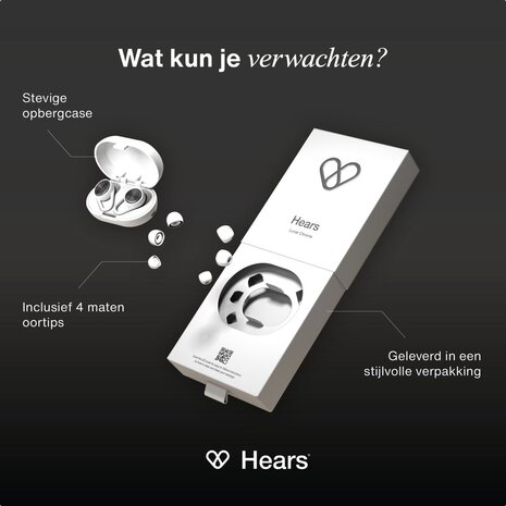 Hears Plus  oordoppen in Lunar Chrome | Innovatief filter met Kristalhelder Geluid