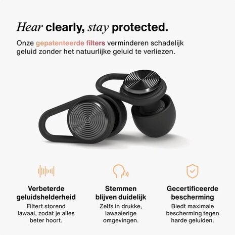 Hears One oordoppen in Silver Night | Innovatief filter met Kristalhelder Geluid Hears One oordoppen in Silver Night | Innovatief filter met Kristalhelder Geluid