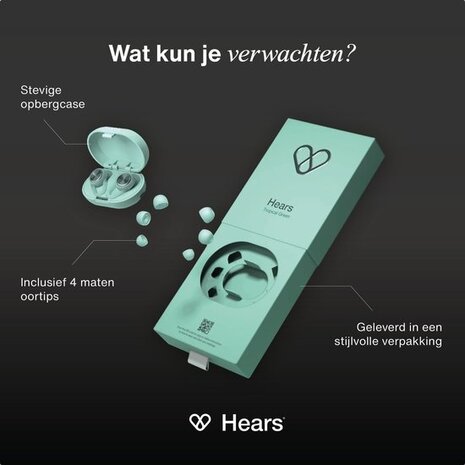 Hears Plus oordoppen in Tropical Green | Innovatief filter met Kristalhelder Geluid Hears Plus oordoppen in Tropical Green | Innovatief filter met Kristalhelder Geluid