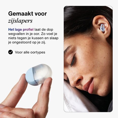 Hears Sleep oordoppen in Cloud Blue | ultra zachte slaap oordopjes Hears Sleep oordoppen in Cloud Blue | ultra zachte slaap oordopjes