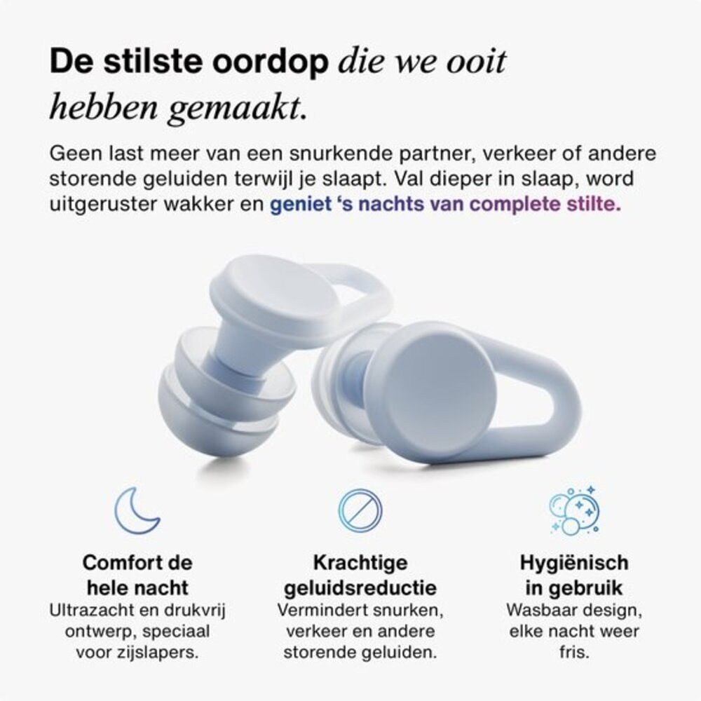 Hears Sleep oordoppen in Cloud Blue | ultra zachte slaap oordopjes Hears Sleep oordoppen in Cloud Blue | ultra zachte slaap oordopjes