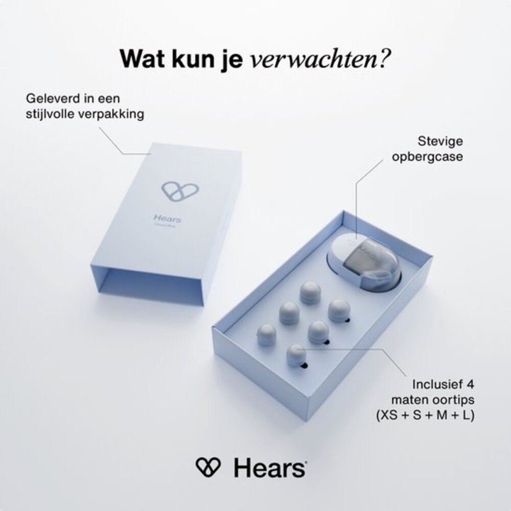 Hears Sleep oordoppen in Cloud Blue | ultra zachte slaap oordopjes Hears Sleep oordoppen in Cloud Blue | ultra zachte slaap oordopjes