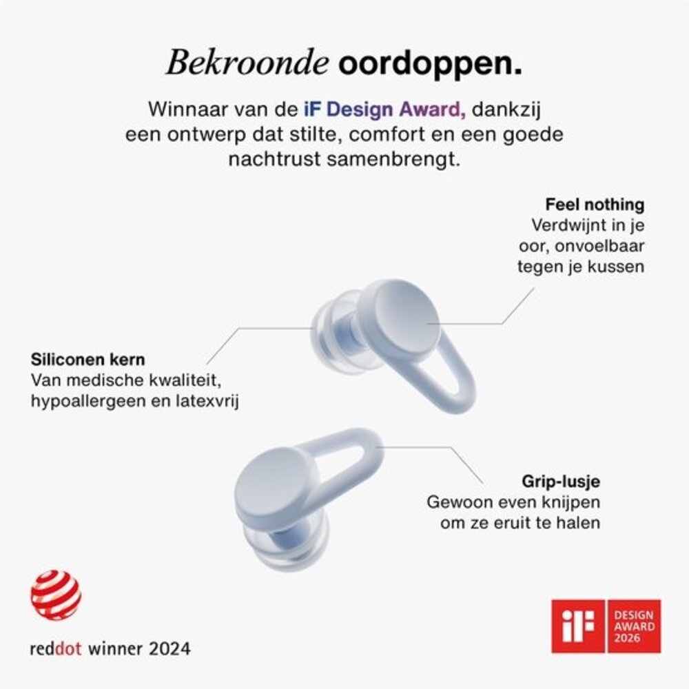 Hears Sleep oordoppen in Cloud Blue | ultra zachte slaap oordopjes Hears Sleep oordoppen in Cloud Blue | ultra zachte slaap oordopjes
