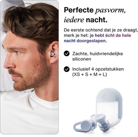 Hears Sleep oordoppen in Cloud Blue | ultra zachte slaap oordopjes Hears Sleep oordoppen in Cloud Blue | ultra zachte slaap oordopjes