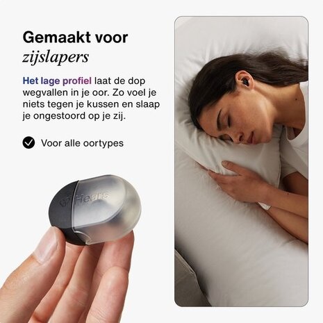 Hears Sleep oordoppen in Midnight Black | ultra zachte slaap oordopjes Hears Sleep oordoppen in Midnight Black | ultra zachte slaap oordopjes