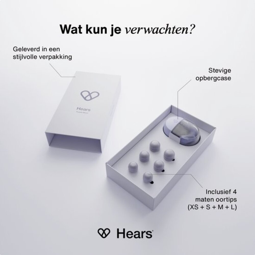 Hears Sleep oordoppen in Purple Moon | ultra zachte slaap oordopjes Hears Sleep oordoppen in Purple Moon | ultra zachte slaap oordopjes