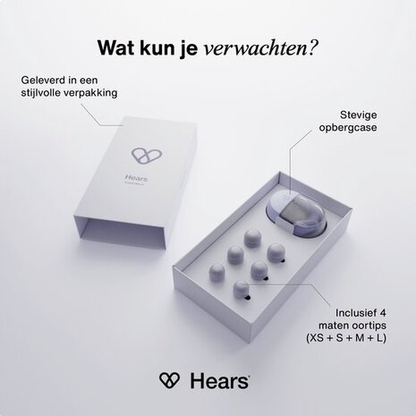 Hears Sleep oordoppen in Purple Moon | ultra zachte slaap oordopjes Hears Sleep oordoppen in Purple Moon | ultra zachte slaap oordopjes