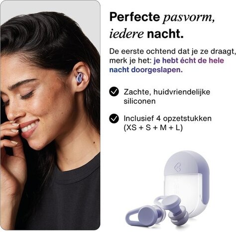 Hears Sleep oordoppen in Purple Moon | ultra zachte slaap oordopjes Hears Sleep oordoppen in Purple Moon | ultra zachte slaap oordopjes
