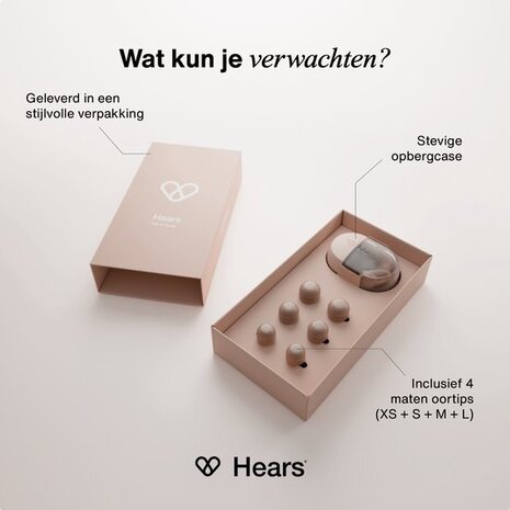 Hears Sleep oordoppen in Milk en Honey | ultra zachte slaap oordopjes Hears Sleep oordoppen in Milk en Honey | ultra zachte slaap oordopjes