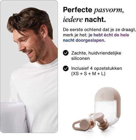 Hears Sleep oordoppen in Milk en Honey | ultra zachte slaap oordopjes Hears Sleep oordoppen in Milk en Honey | ultra zachte slaap oordopjes