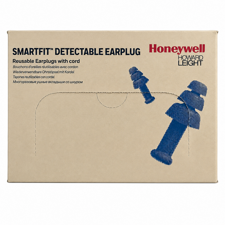 Howard Leight SmartFit detecteerbare oordopjes met koord | 50 paar Howard Leight SmartFit detecteerbare oordopjes met koord | 50 paar