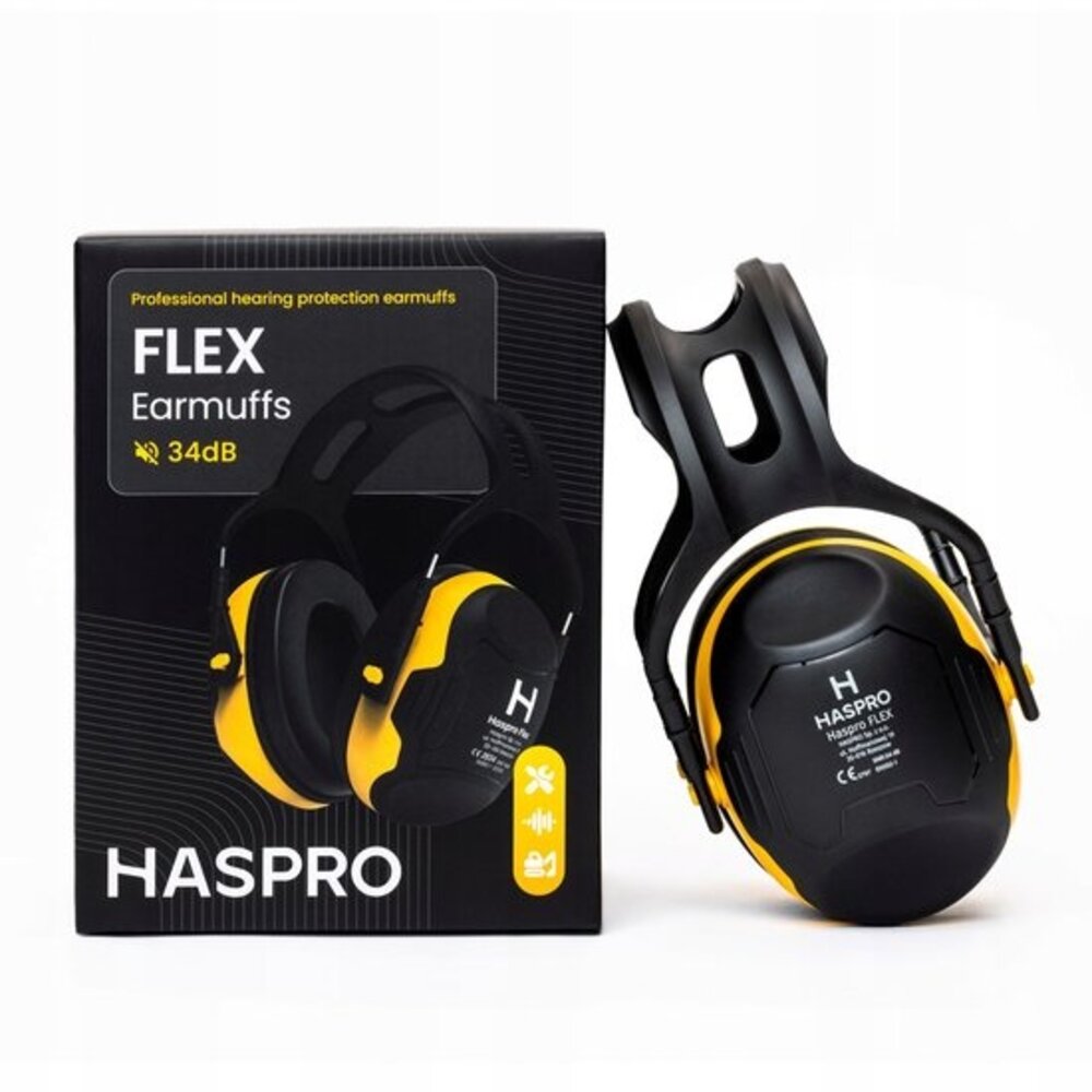 Haspro® FLEX Oorkap Hoge Demping | SNR 34dB | Lichtgewicht Haspro® FLEX Oorkap Hoge Demping | SNR 34dB | Lichtgewicht