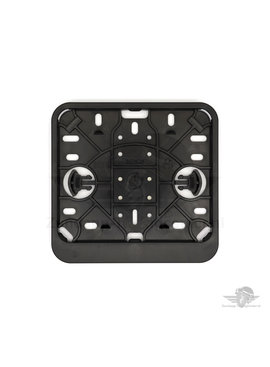 Kentekenplaathouder liggend Zwart