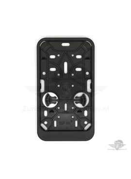 Kentekenplaathouder staand Zwart