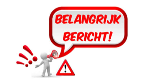 Let op! a.s. vrijdag 8 en zaterdag 9 december zijn wij gesloten! Let op! a.s. vrijdag 8 en zaterdag 9 december zijn wij gesloten!