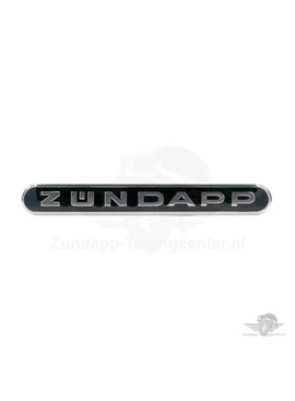 Zundapp Tankembleem lang Aluminium Zwart