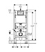 GEBERIT Duofix Basic UP100 Inbouwreservoir (hxbxd) 112x50x12 cm