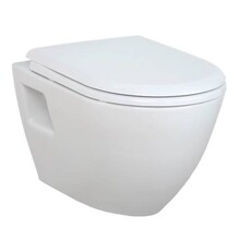 Creavit TP325 Hangtoilet met Bidet 49,5x35,5x3 3,5cm EasyClean Glans Wit excl.toilet-bril