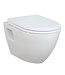 Creavit TP325 Hangtoilet met Bidet 49,5x35,5x33,5cm EasyClean Glans Wit excl.toilet-bril