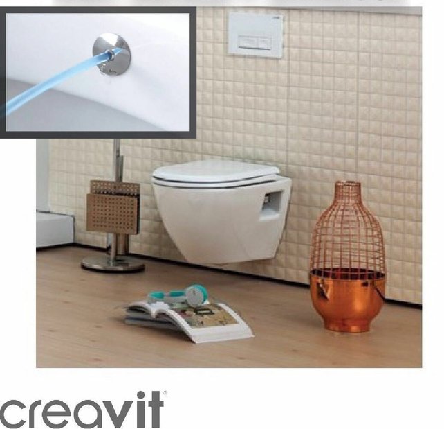 Creavit TP325 Hangtoilet met Bidet 49,5x35,5x33,5cm EasyClean Glans Wit excl.toilet-bril Creavit TP325 Hangtoilet met Bidet 49,5x35,5x33,5cm EasyClean Glans Wit excl.toilet-bril