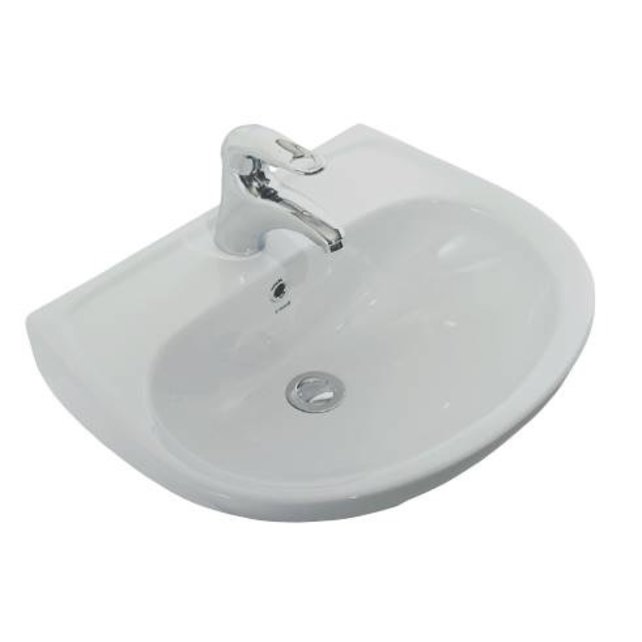 Fontein Halfrond Creavit TP135 35x30x16,5cm Keramiek Glans Wit met Overloop Fontein Halfrond Creavit TP135 35x30x16,5cm Keramiek Glans Wit met Overloop