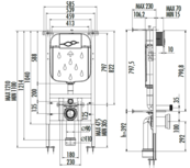 Creavit Inbouwreservoir GR5003 3-6L Inbouwelement