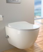 Compleet set Wandcloset met bidet geïntegreerd kraan Creavit Wandcloset + Inbouwreservoir en drukplaat Compleet set Wandcloset met bidet geïntegreerd kraan Creavit Wandcloset + Inbouwreservoir en drukplaat