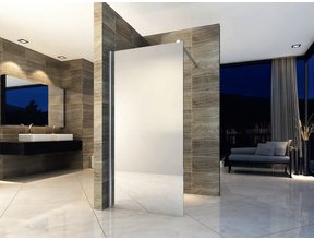 Inloopdouche Spiegelglas Douchewand 80cm 8mm veiligheidsglas