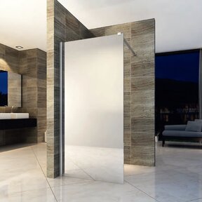 Inloopdouche Spiegelglas Douchewand 80cm 8mm veiligheidsglas