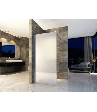 CREAVIT Inloopdouche Spiegelglas Douchewand 80cm 8mm veiligheidsglas