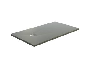 Composiet Douchebak 90x90cm Grijs SLATE (RAL7037) Veroni 3cm Antislip