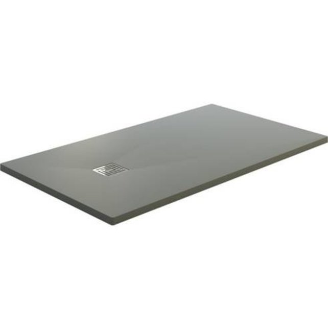 Composiet Douchebak 90x90cm Grijs SLATE (RAL7037) Veroni 3cm Antislip