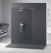 Composiet Douchebak 90x90cm Grijs SLATE (RAL7037) Veroni 3cm Antislip