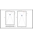 Composiet Douchebak 90x90cm Grijs SLATE (RAL7037) Veroni 3cm Antislip