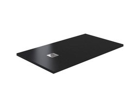 Composiet Douchebak 100x100 Zwart (RAL9003) Veroni 3cm Antislip