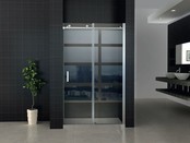 Douchedeur Nisdeur Aloni Slice 140x195cm  Schuifdeur 8mm Veiligheidsglas Nano-coating Verchroomd Rails Douchedeur Nisdeur Aloni Slice 140x195cm  Schuifdeur 8mm Veiligheidsglas Nano-coating Verchroomd Rails
