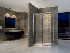 Douchecabine Rechthoek 140x90x195cm Creavit Aloni Slide 8mm veiligheidsglas Anti-kalk nano-coating