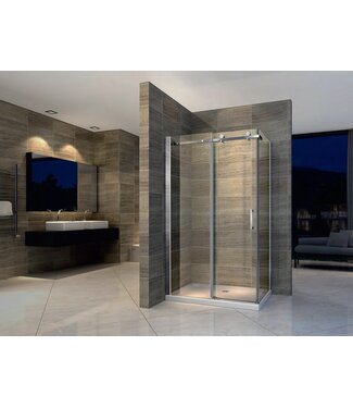 CREAVIT Douchecabine Rechthoek 160x90x195cm Creavit Aloni Slide 8mm veiligheidsglas Anti-kalk nano-coating