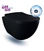 Randloos Hangtoilet Mat Zwart Creavit Freedom 51x35,5x29CM incl. softclose toiletbril FE322