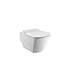 Randloos Hangtoilet Alexandria Lux met Bidet Vierkant 51x37x35cm incl. softclose Toiletbril Creavit EG321 verborgen bevestiging