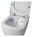 Randloos Hangtoilet Alexandria Lux met Bidet Vierkant 51x37x35cm incl. softclose Toiletbril Creavit EG321 verborgen bevestiging