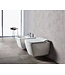 CREAVIT Randloos Hangtoilet Alexandria Lux Hoog Vierkant 51x35x37cm incl. softclose Toiletbril Toiletpot Hangend