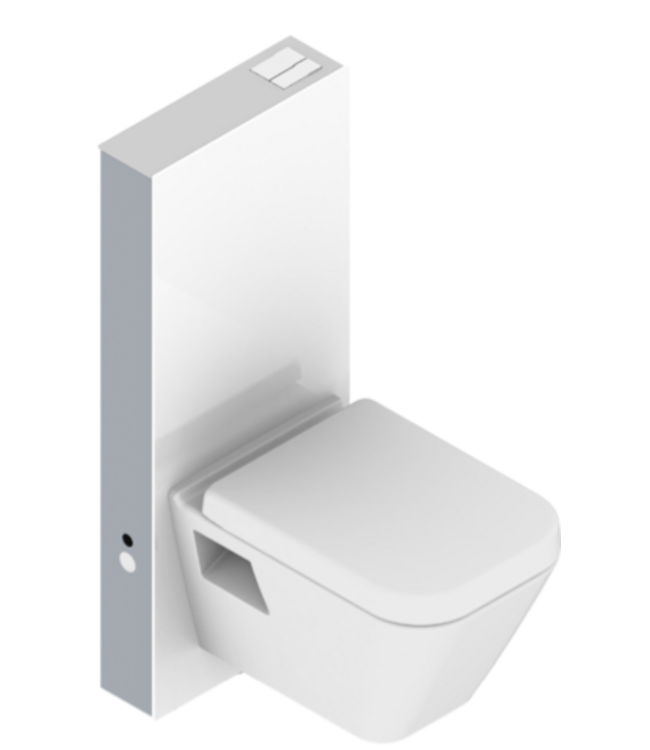 CREAVIT Opbouwreservoir Wilco Wit glas 100x41x12 cm Opbouw sanitair module