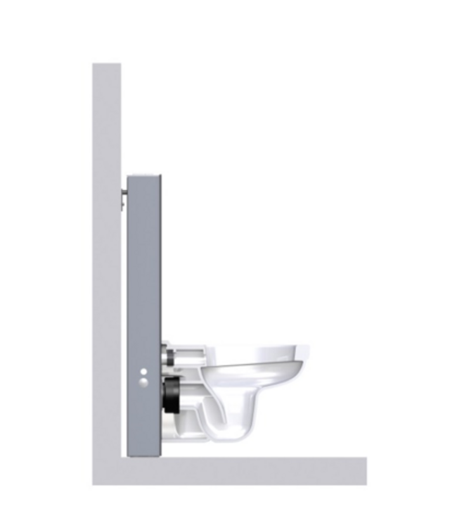Opbouwreservoir Wilco Wit glas 100x41x12 cm Opbouw sanitair module
