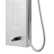 Douchepaneel Mat Chroom RVS Creavit 160x20x7 cm Thermostaatkraan Douchepaneel Mat Chroom RVS Creavit 160x20x7 cm Thermostaatkraan